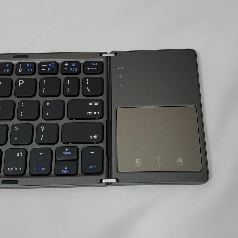 Samsers Foldable Bluetooth Keyboard With Touchpad, Full-Size Wireless ~ Black